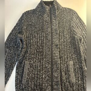 NWT Men’s Express full front zip sweater.
